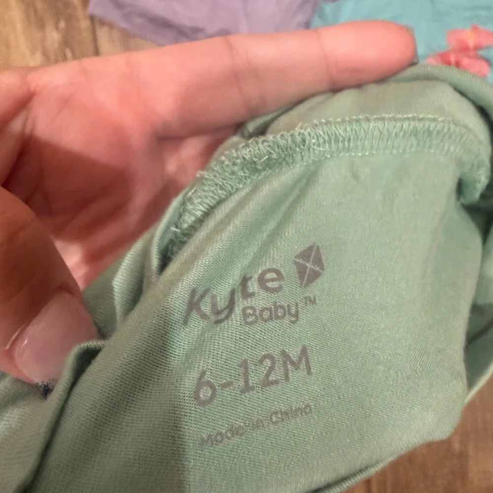 Kyte Baby 6-12M Bamboo Bummies Set of 3 Purple Sage Hibiscus Diaper Covers